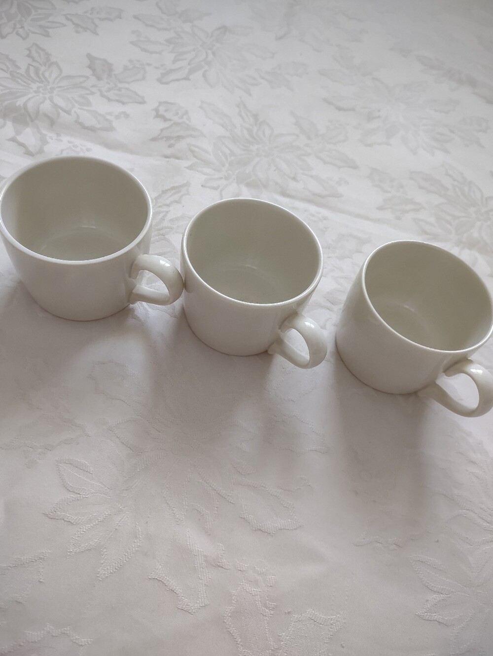 Off White Porcelain Tea/Coffee Cups